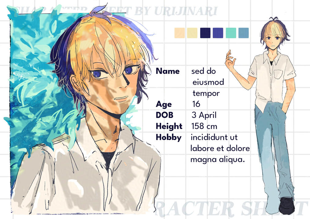 Fish character 1 Fish character 1